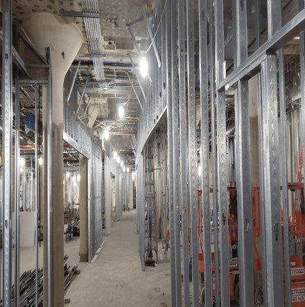 Building interior under construction