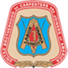 Badge featuring a shield and ribbon